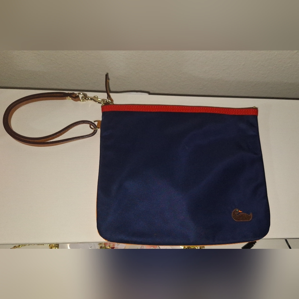 Dooney & Bourke Navy and Red Wrislet